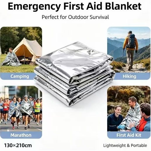 Mylar Thermal Emergency Blanke - đánh giá và giá Emergency Mylar Tent